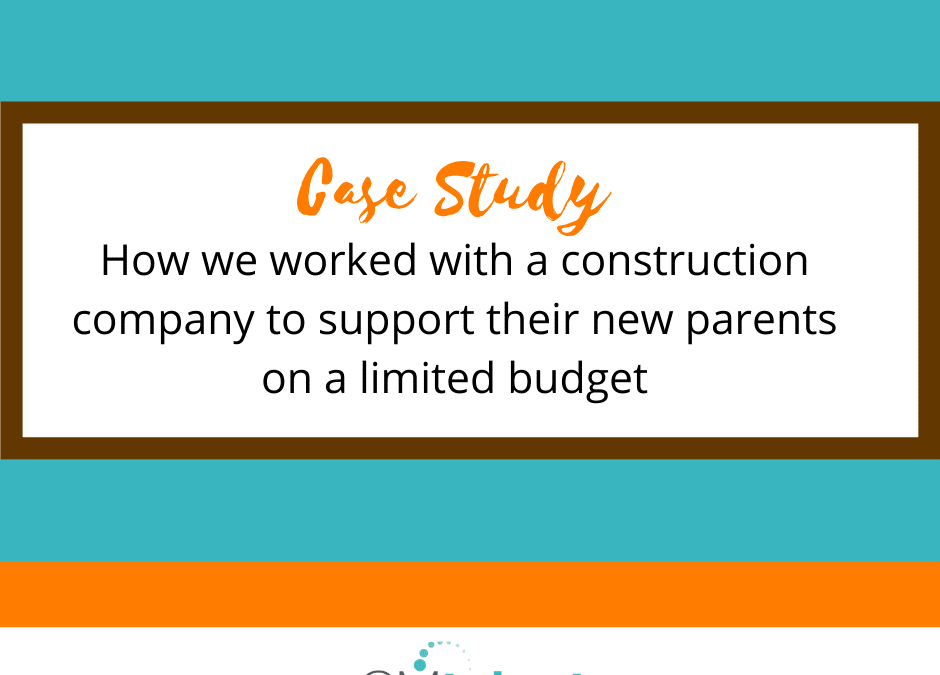 Case study:  Working with a construction company to support their new parents on a limited budget
